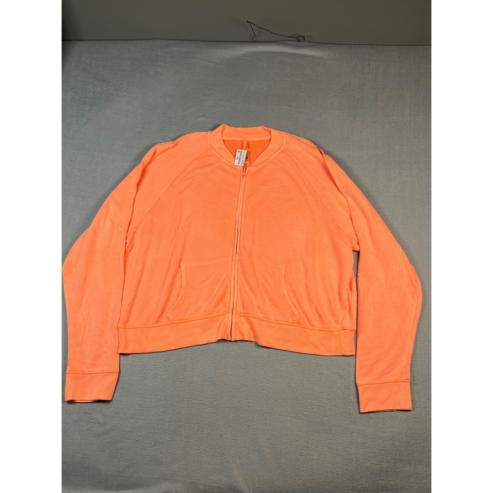 New SKIMS Orange Terry Zipâ Up Oversized Jacket Size 4X Plus Comfort Luxury